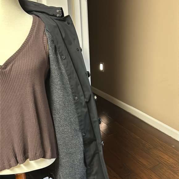 Michael Kors Single Breasted Black Trench Coat - Picture 7 of 11